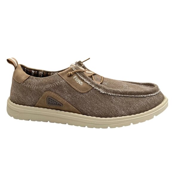 Flojos Men’s Slip-On Canvas‎ Sneaker Size 10 Brown Casual Comfortable Loafer main image 12